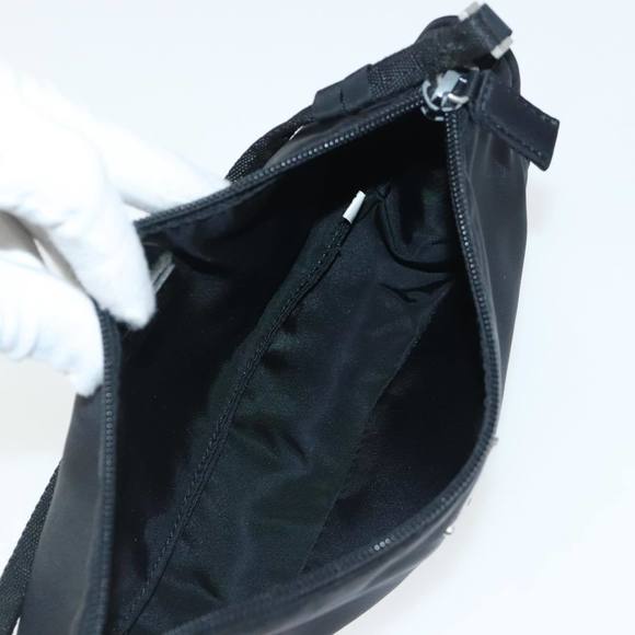 PRADA Accessory Pouch Nylon Black Silver Auth 96593 - Picture 11 of 16